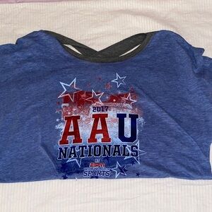 AAU Nationals Women's Blue Graphic Tee